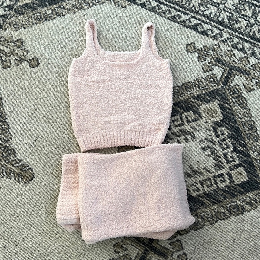 NWOT SKIMS Cozy Knit Tank and Pant Set